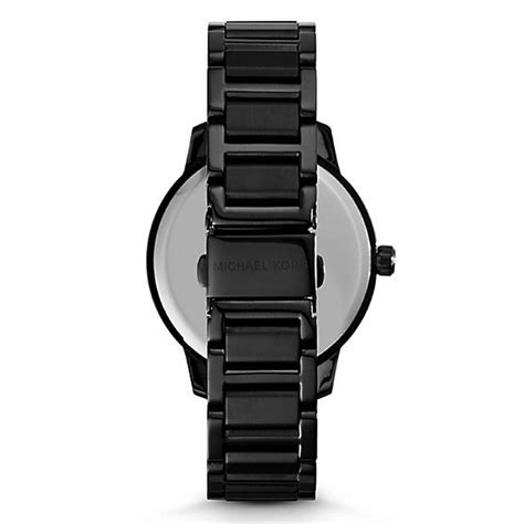 michael kors kinley pavé black stainless steel watch|Kinley Pavé Black Stainless Steel Watch .